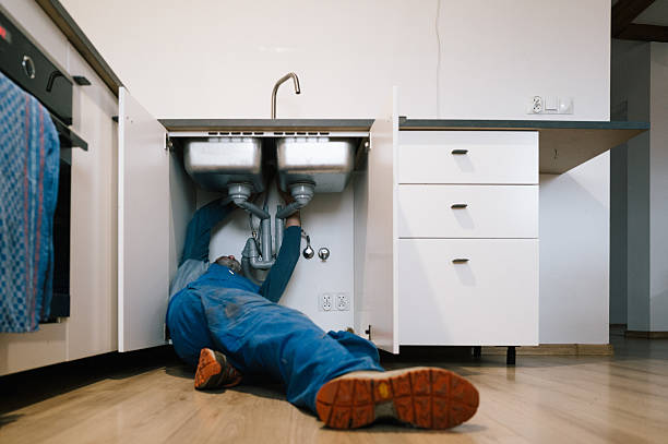 Professional Drain Cleaning technician working in Boiling Springs, PA